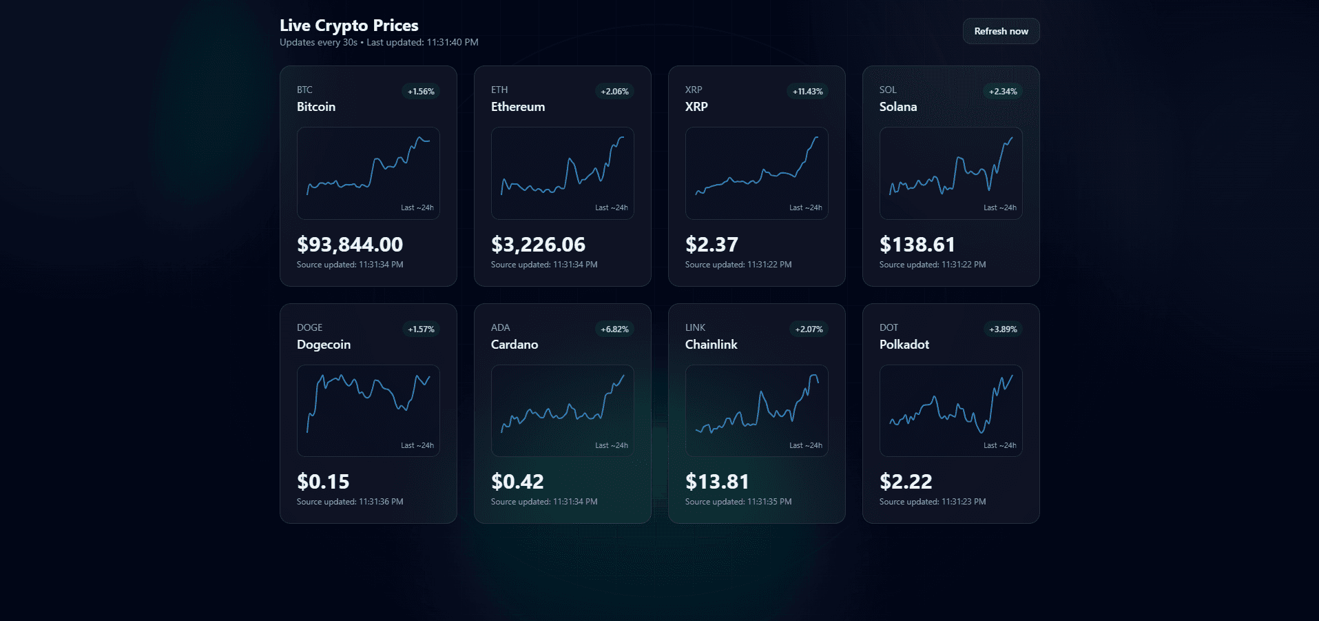 Crypto Live screenshot